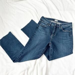 Silver Jeans Fleet kick crop blue denim jeans size 27